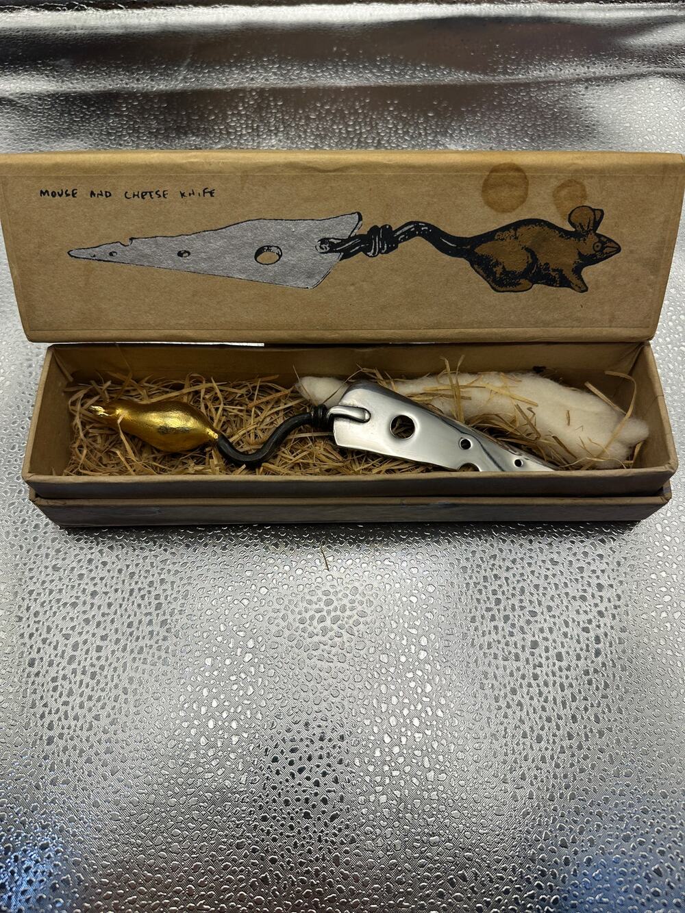Michael Aram Mouse and Cheese Knife Signed with Box